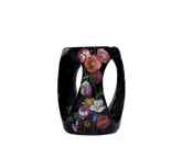 Floral Hand Oil Painted Limited Edition Decorative Stool
