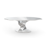 Faceted Design Dining Table for Dining Room