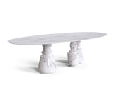Pietra Oval XL Marble Dining Table