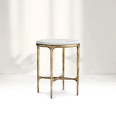 Giacometti Marble Round Side Table