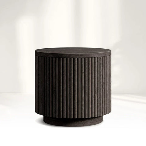 Mulho Wood Round Side Table Mulho Wood Round Side Table
