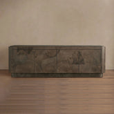 Polanco TV Stand Unit Wood Sideboard Media Console Ash Entryways Storage Cabinet