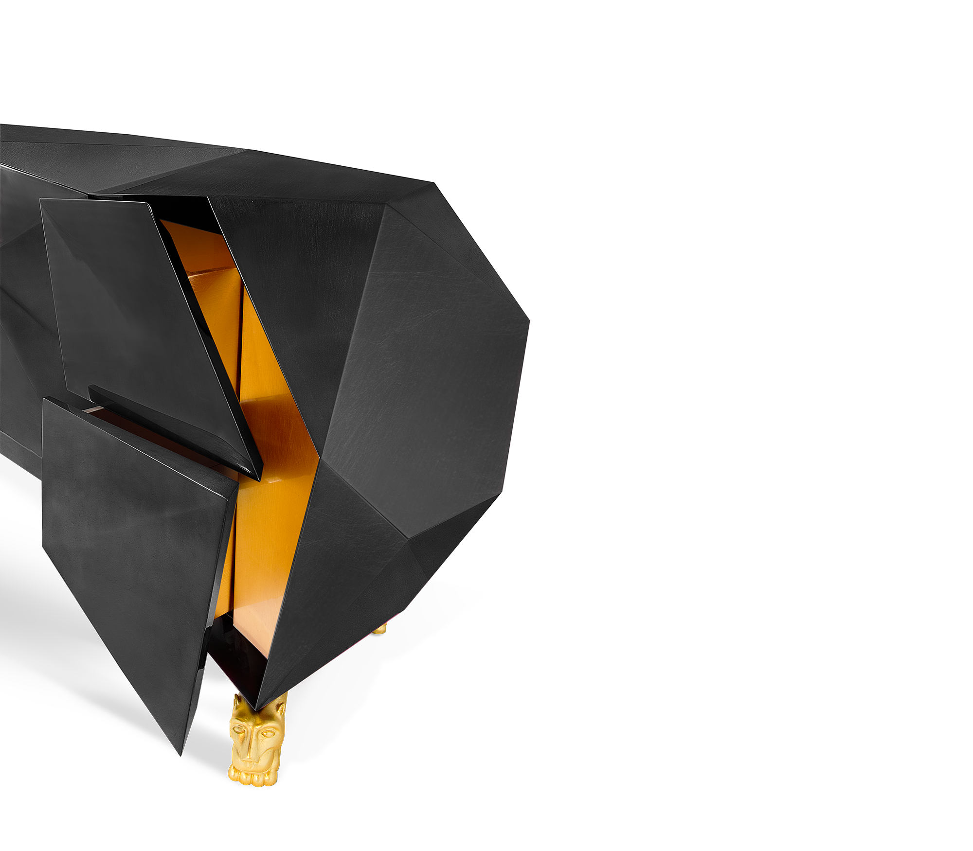 Diamond-Inspired Sideboard Cabinet