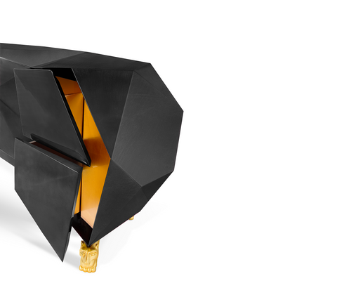 Diamond-Inspired Sideboard Cabinet