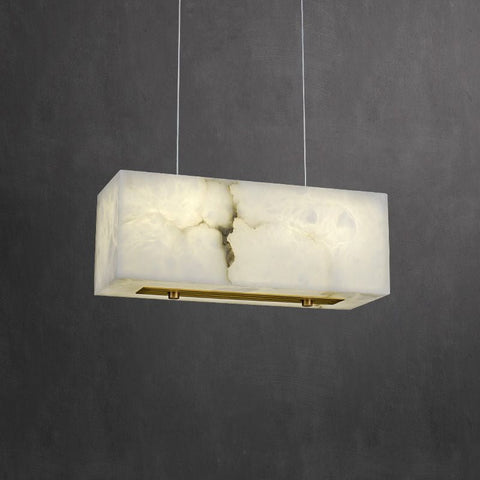 Housegent Alabaster Cuboid Dining Room Chandelier,Dining Room Chandelie