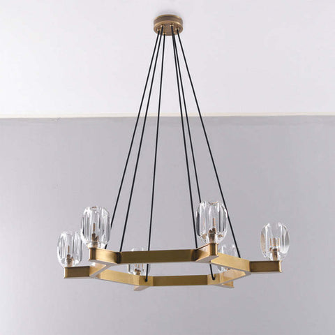 Housegent Canson Circular Crystal Chandelier