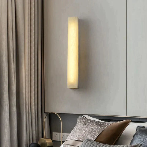 Housegent Toby Alabaster Wall Sconce, Indoor Wall Lamp