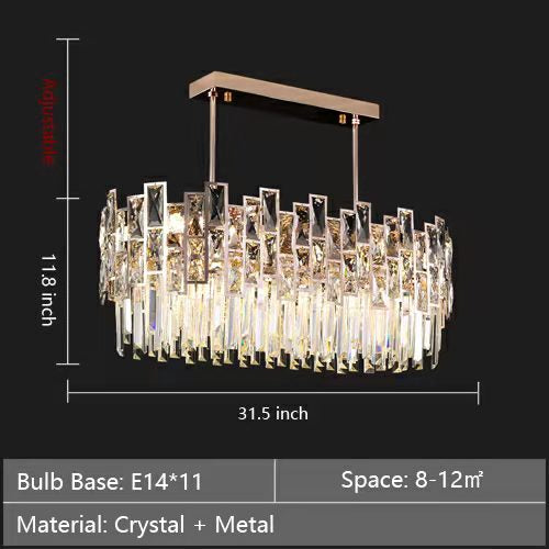 Exclusive Designer Crystal Chandelier For Modern Living Room Luxury Dining Room Ceiling Lamp