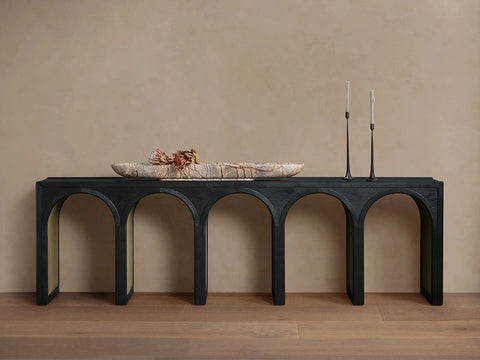Hattie Oak Entrance Console Table Country Entryway Table