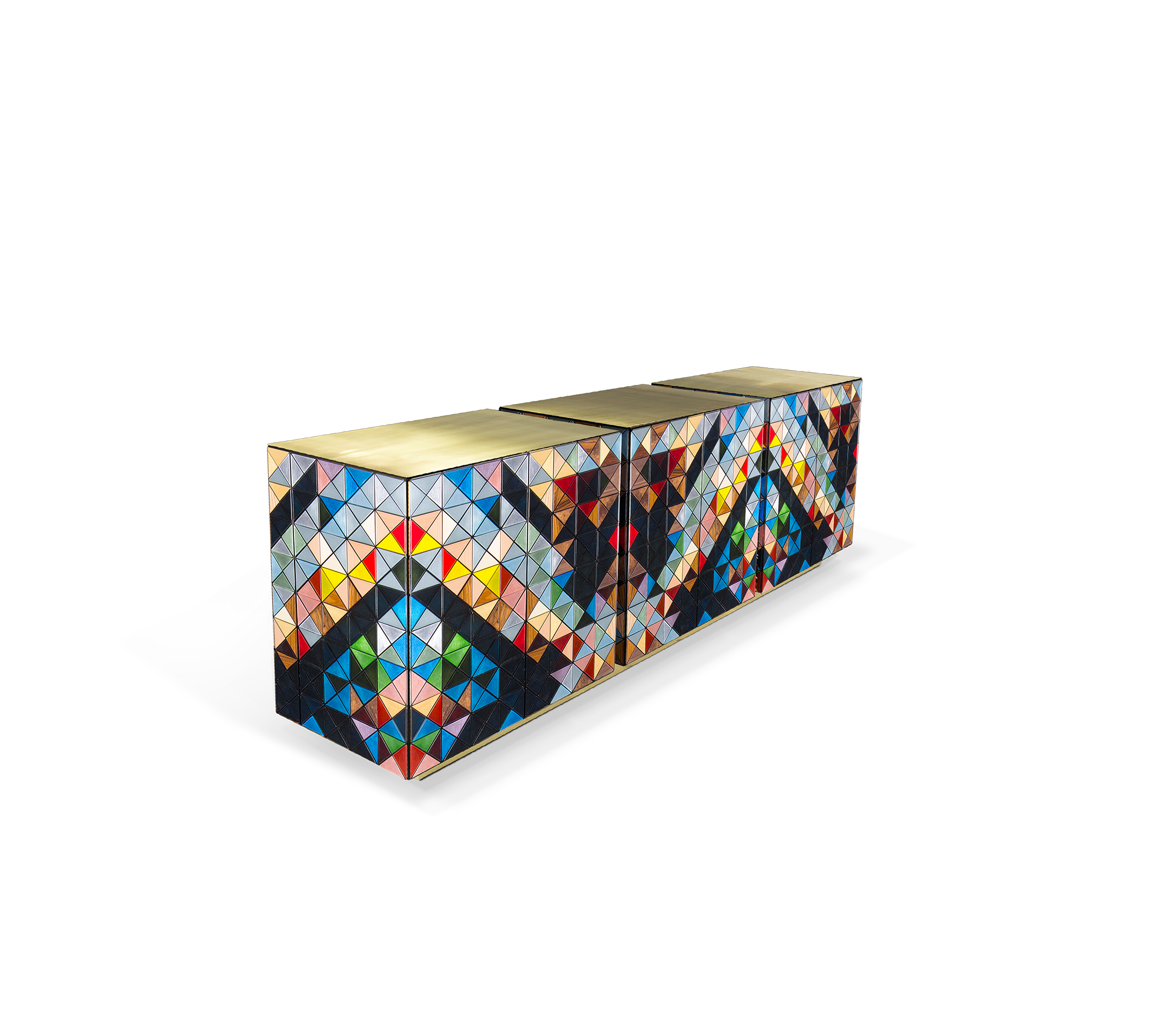Anodized Metal Sideboard Cabinet