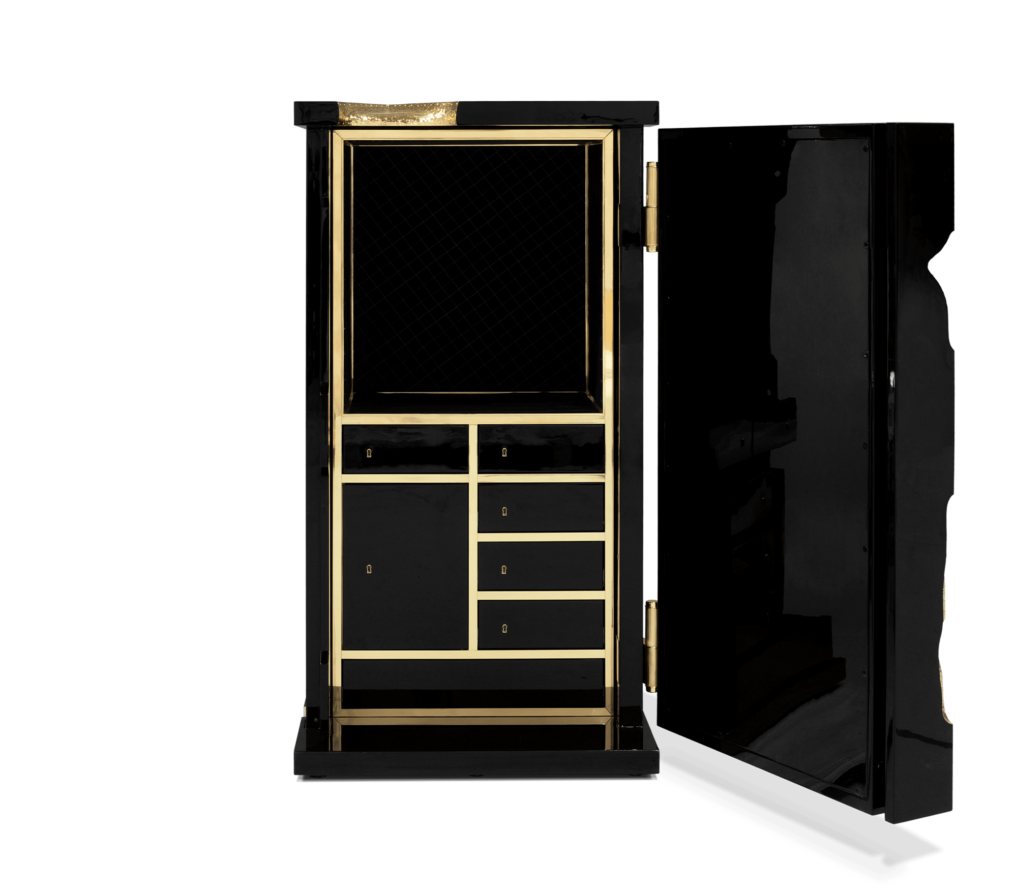 Collectible Vault Safe with Gold-Plated Finish and Secret