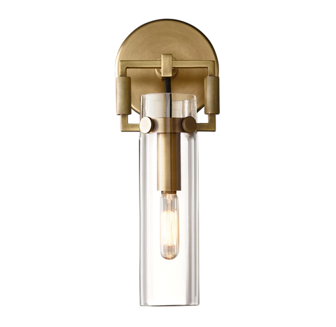 Zephyral Glass Cylinder Sconce