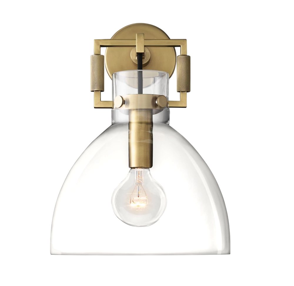 Zephyral Glass Cloche Sconce