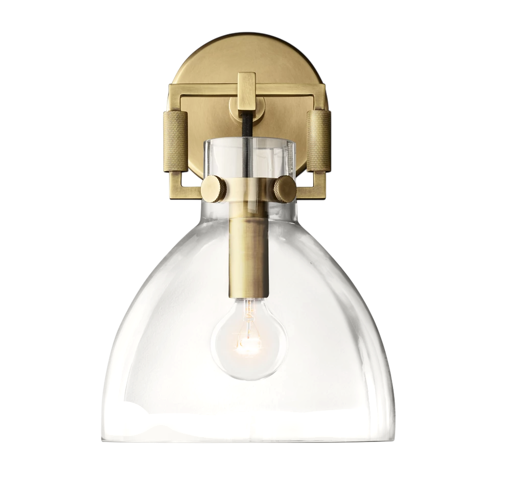 Zephyral Glass Cloche Sconce