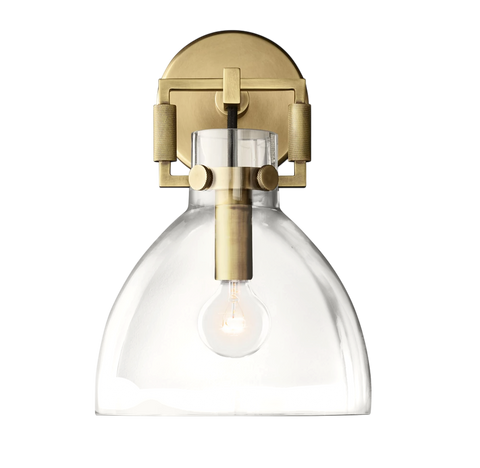 Zephyral Glass Cloche Sconce