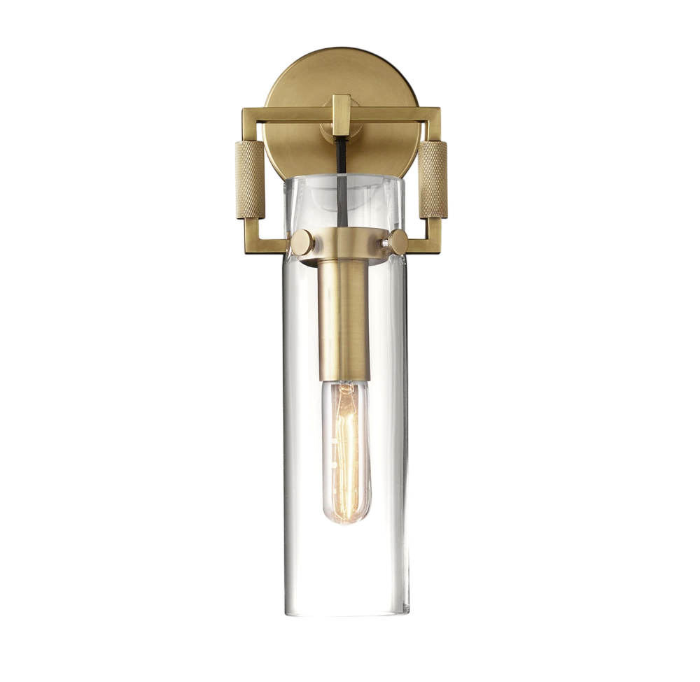 Zephyral Glass Cylinder Sconce