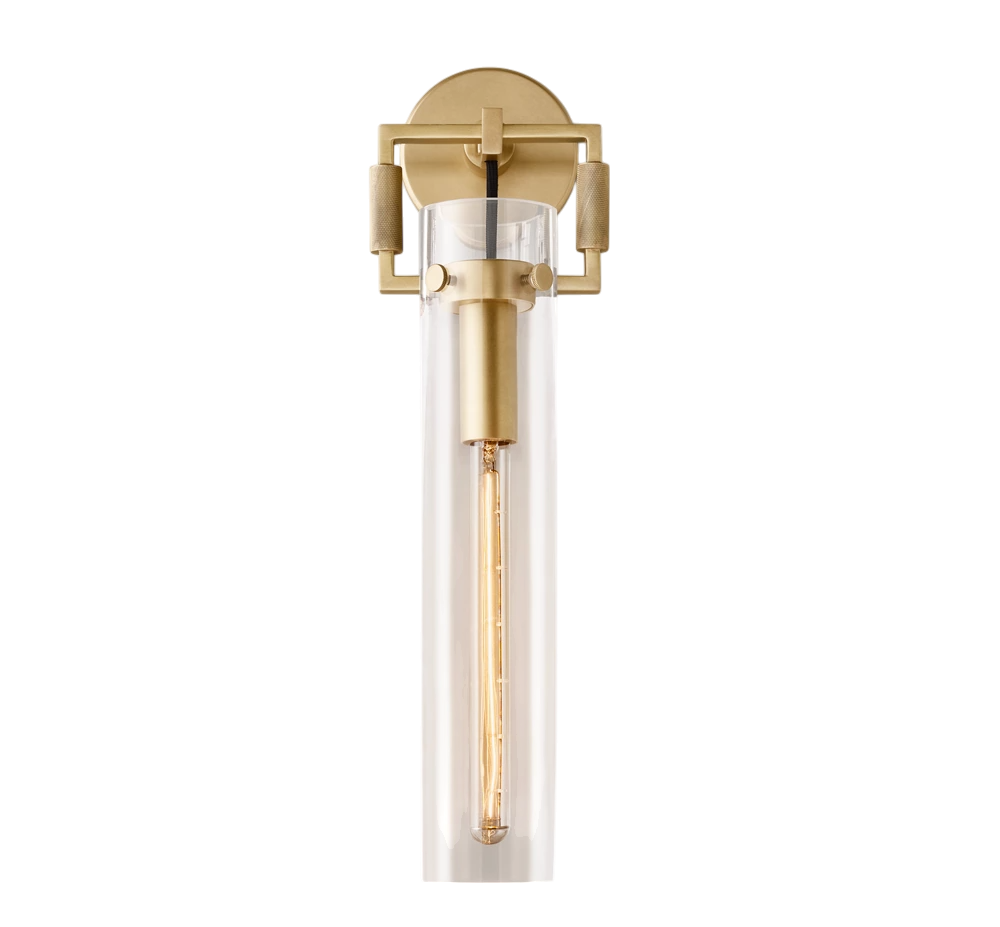 Zephyral Glass Cylinder Sconce