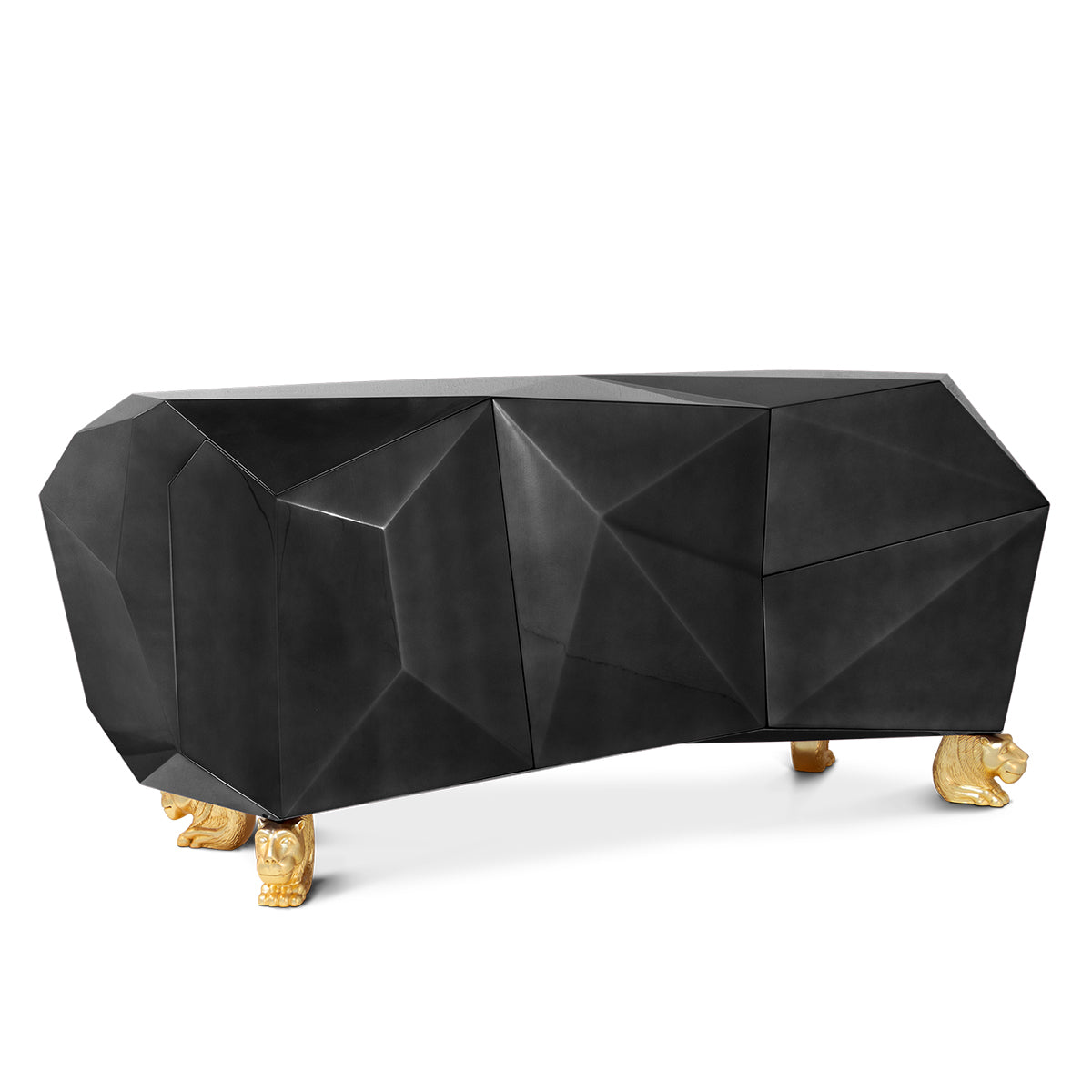 Diamond-Inspired Sideboard Cabinet