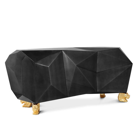 Diamond-Inspired Sideboard Cabinet