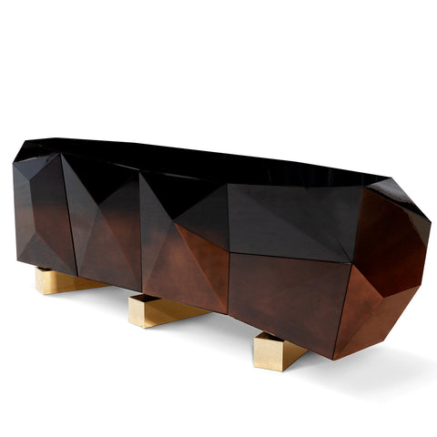 Hidden Storage Faceted Design Sideboard