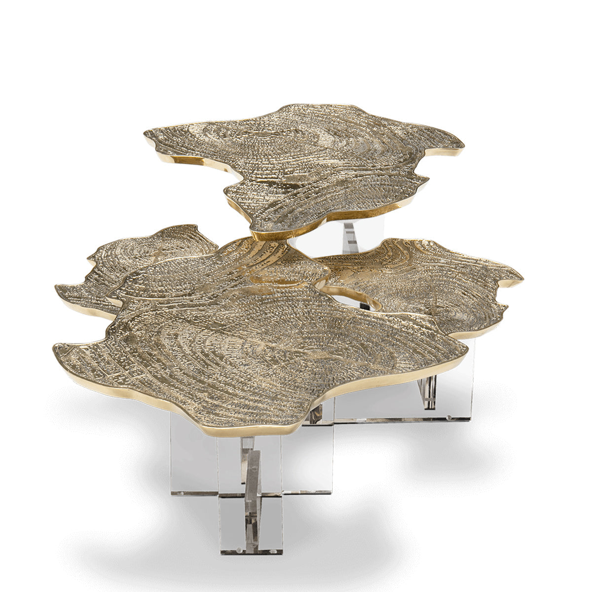 Brass Sculptural Form Coffee Table