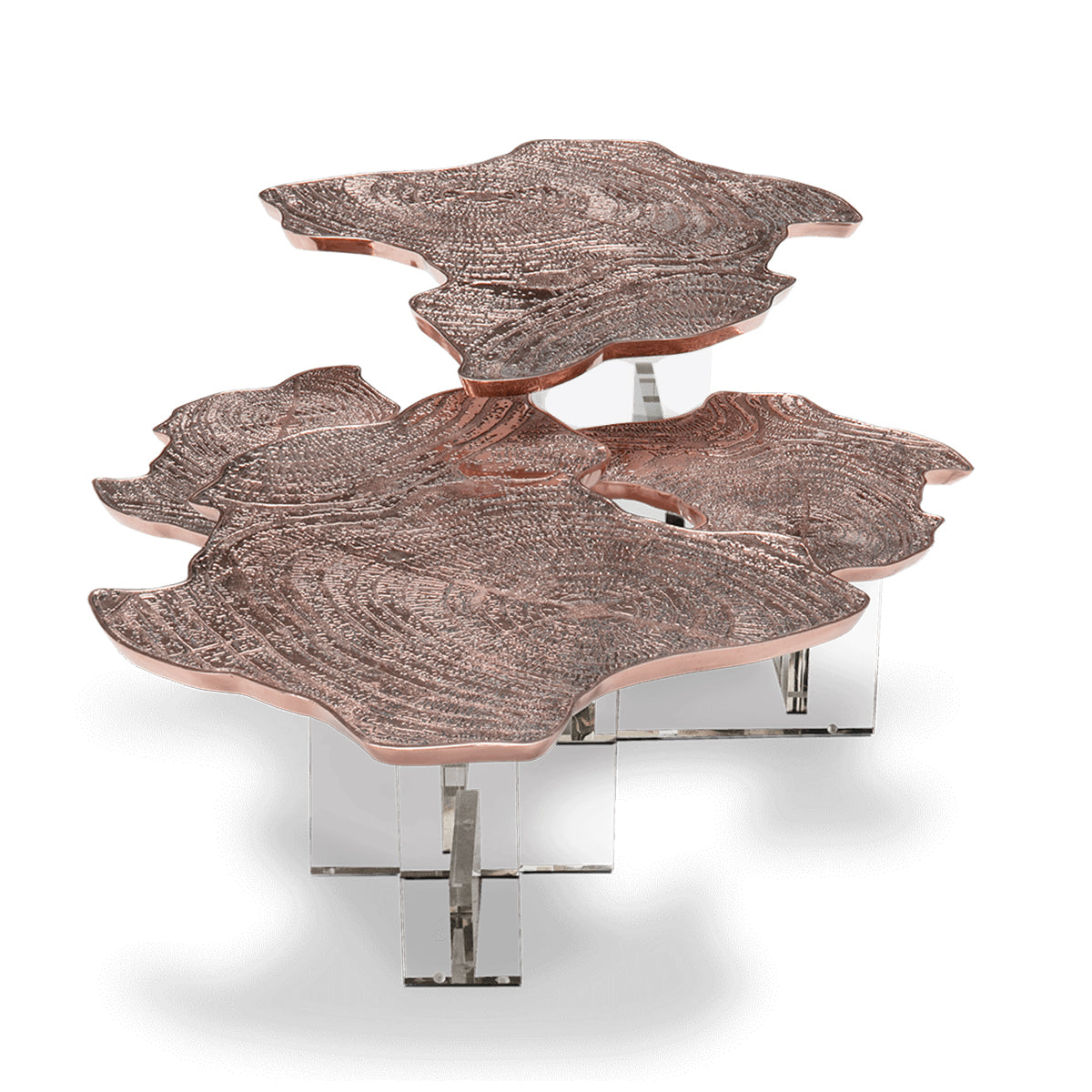 Brass Sculptural Form Coffee Table