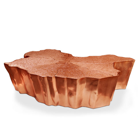 Brass Sculptural Form Coffee Table