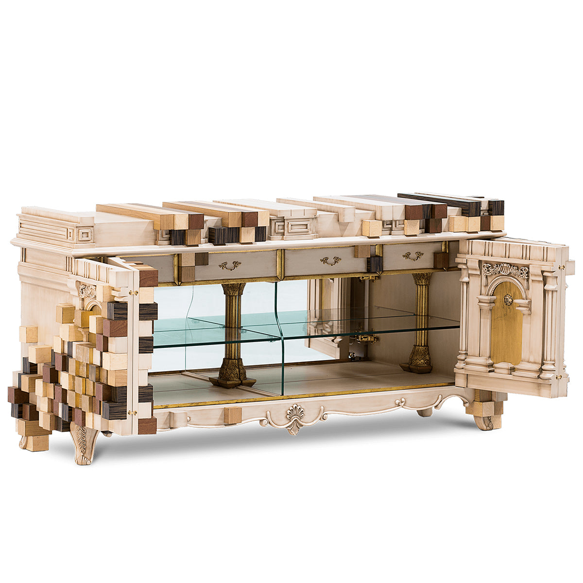 Mirrored Sideboard Buffet Cabinet