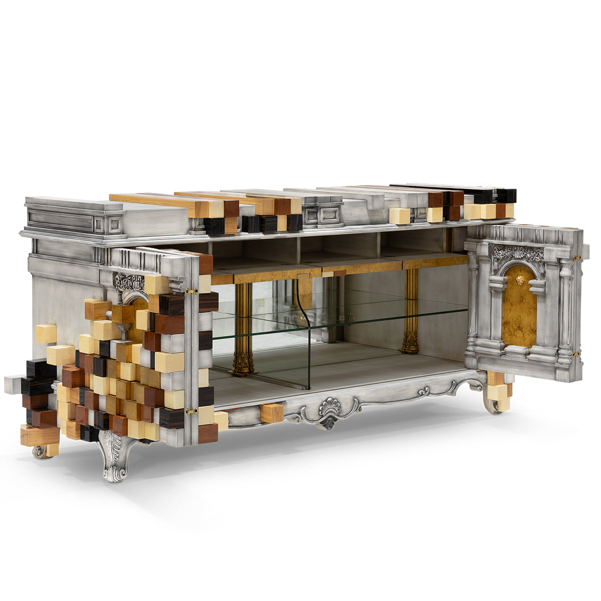 Mirrored Sideboard Buffet Cabinet