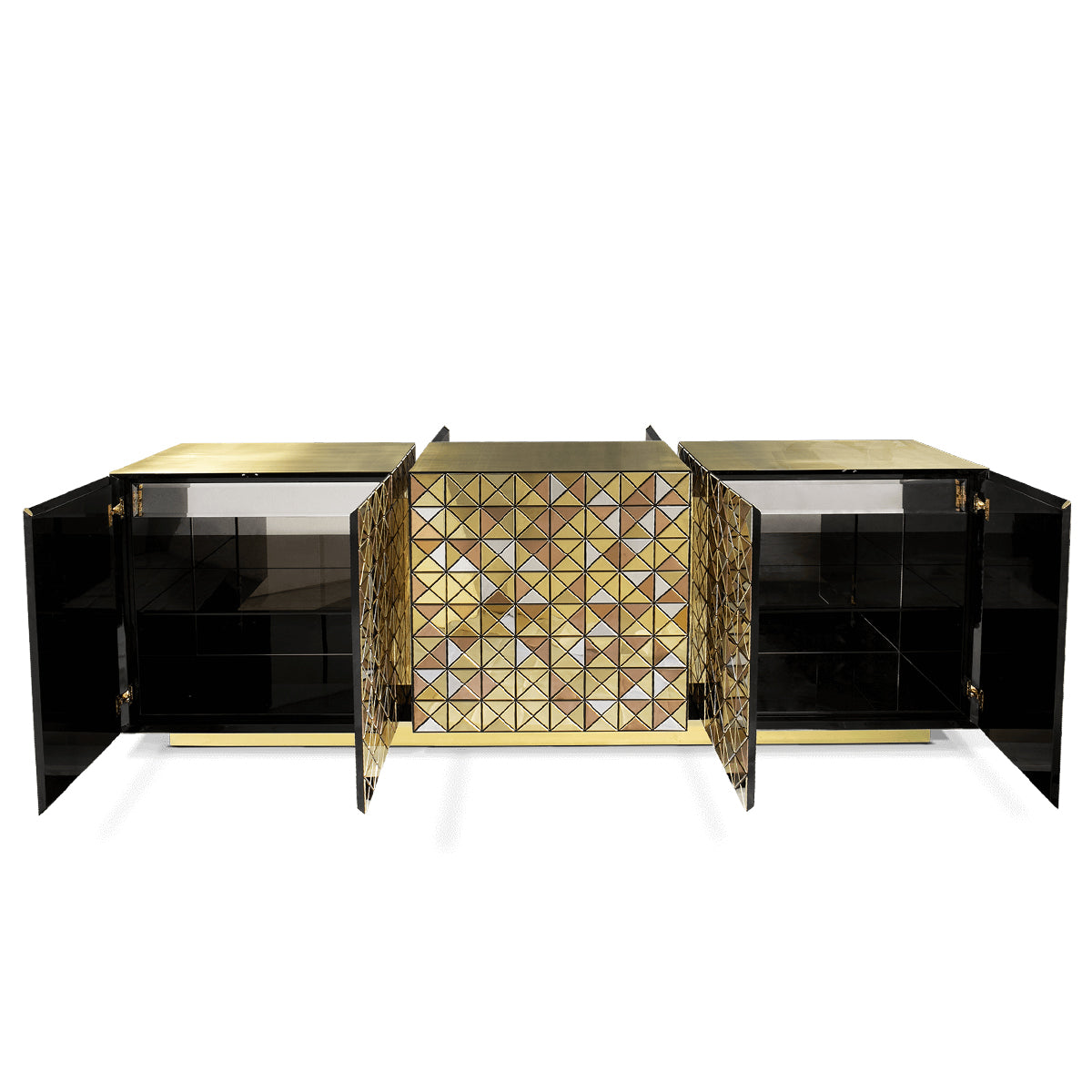 Anodized Metal Sideboard Cabinet