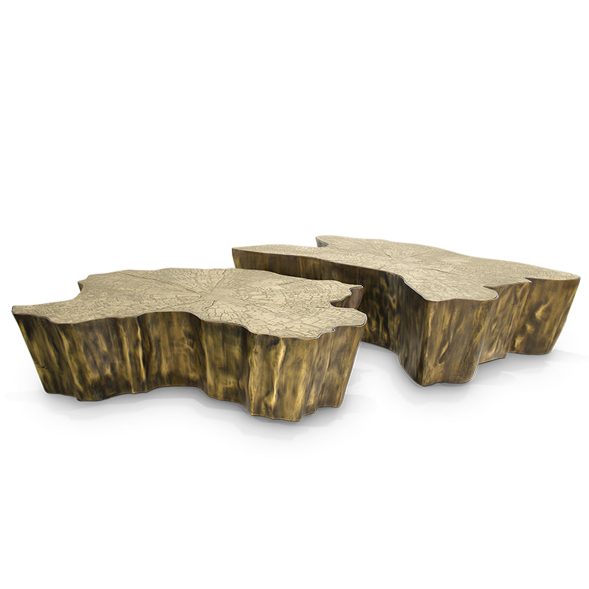 Brass Sculptural Form Coffee Table