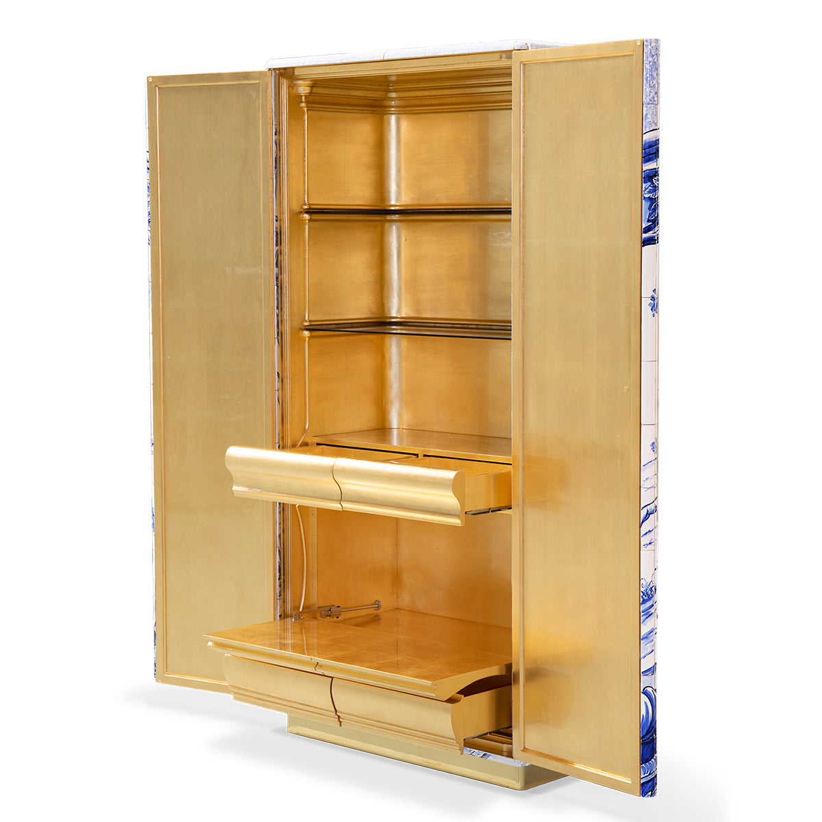 Glass Display Cabinet for Living Room