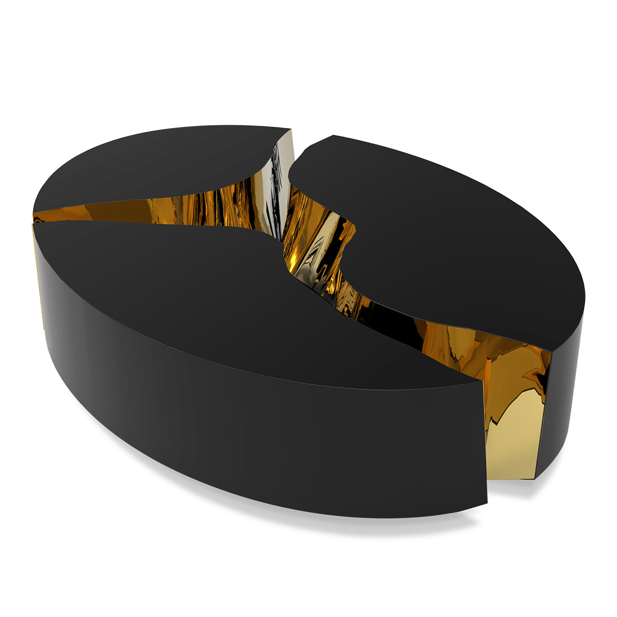 Brass Sculptural Form Dining Table