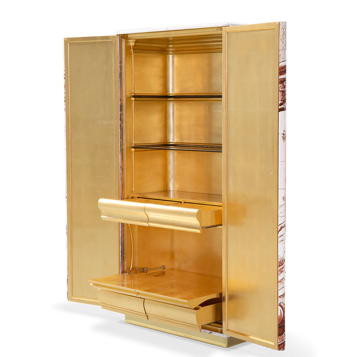Glass Display Cabinet for Living Room