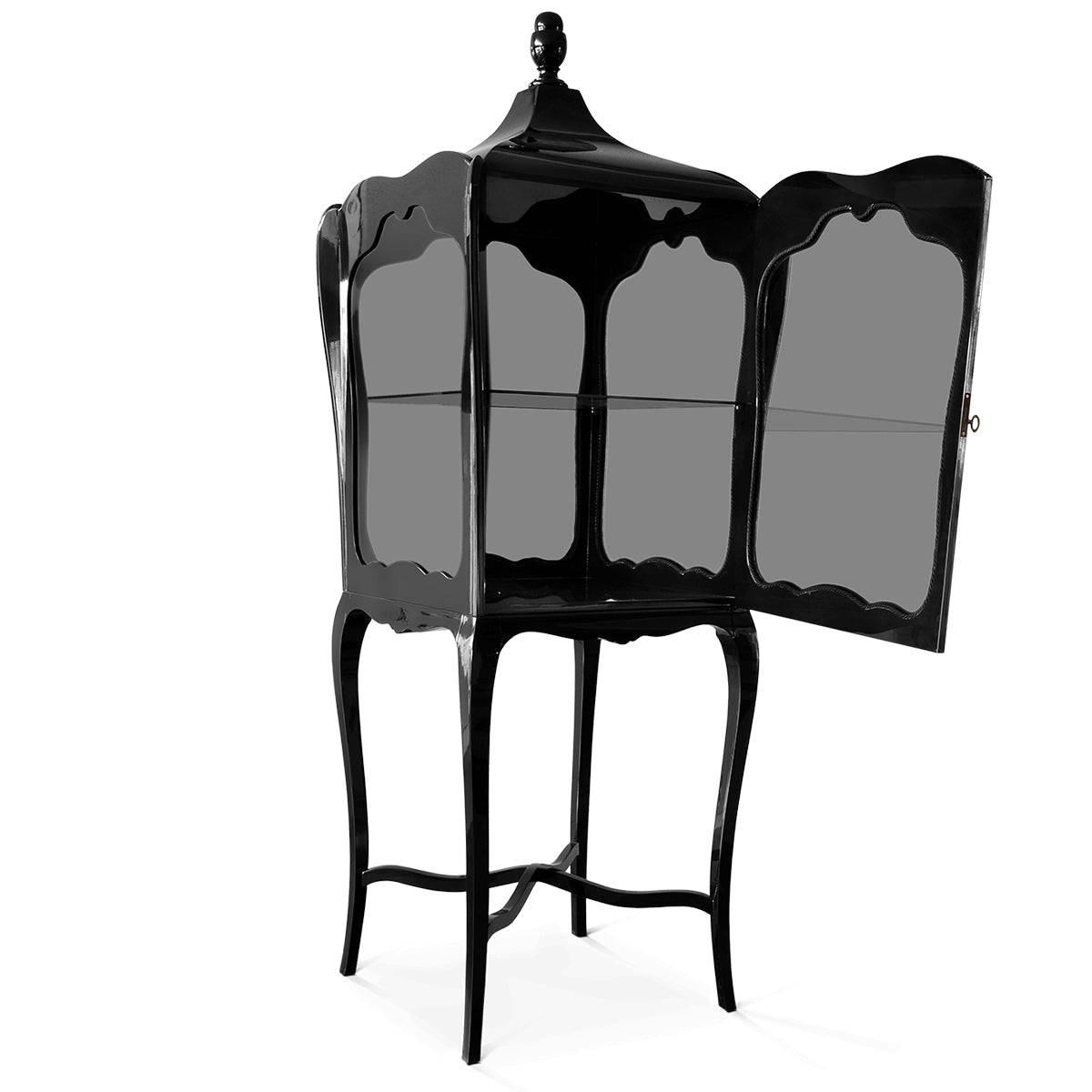 Mahogany Glass Display Cabinet