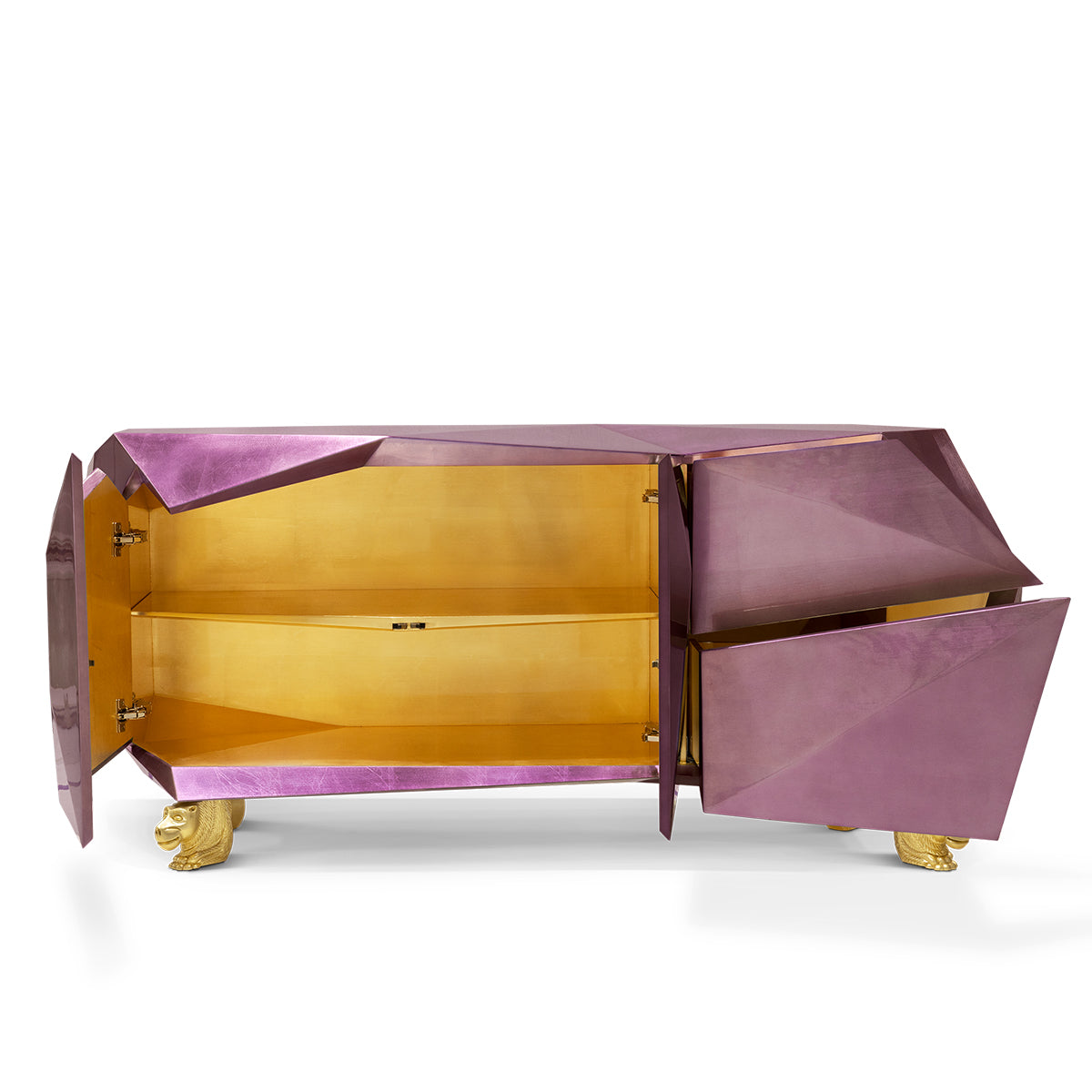 Diamond-Inspired Sideboard Cabinet