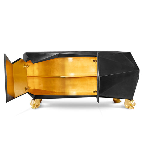 Diamond-Inspired Sideboard Cabinet