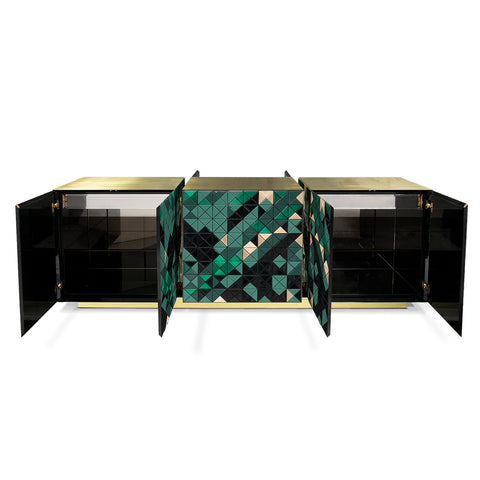 Anodized Metal Sideboard Cabinet