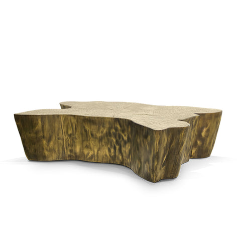 Brass Sculptural Form Coffee Table