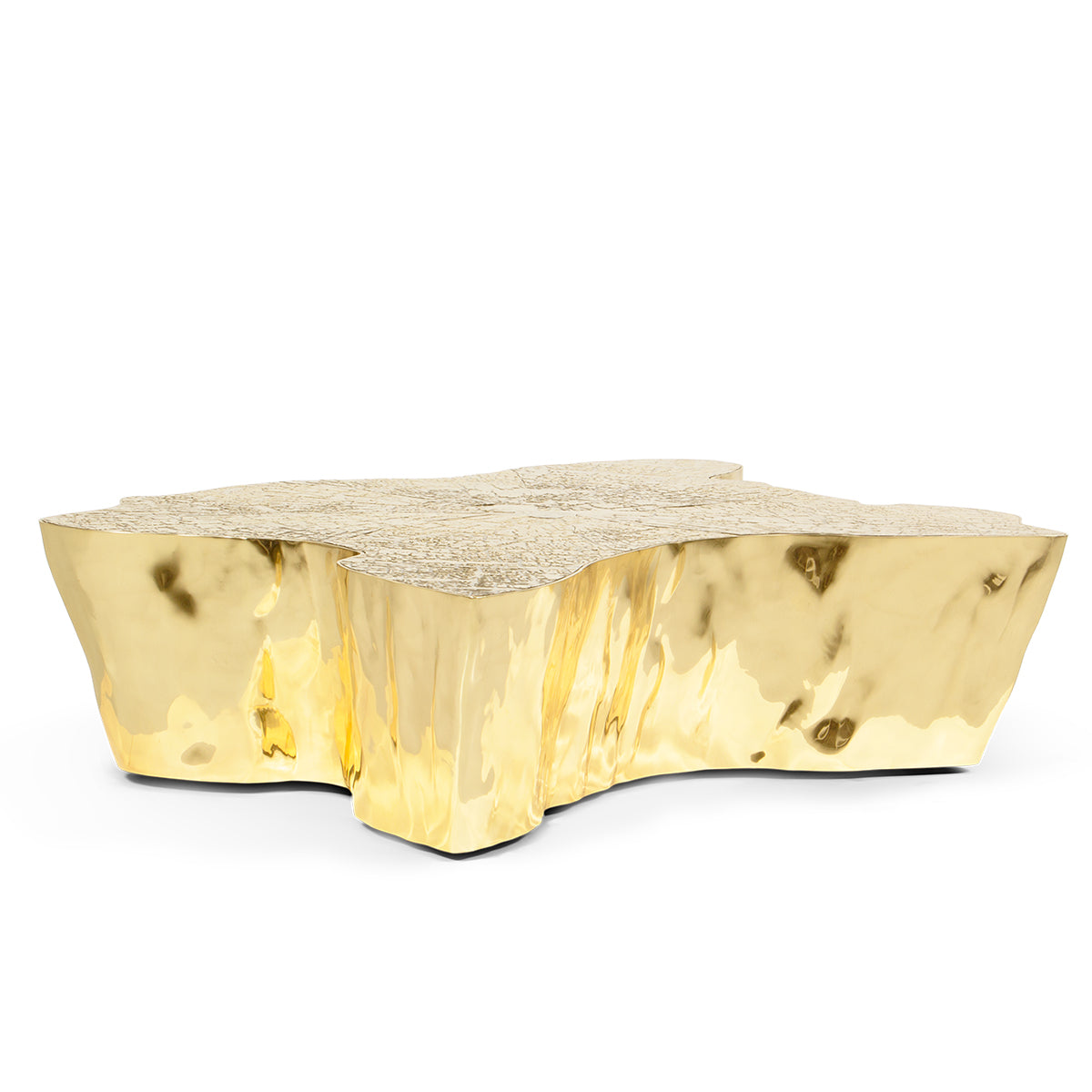 Brass Sculptural Form Coffee Table