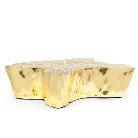 Brass Sculptural Form Coffee Table