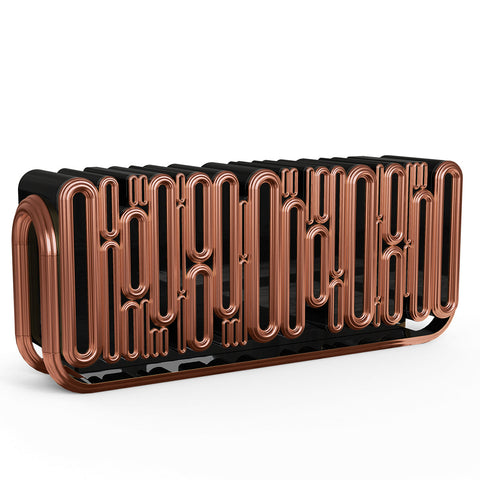 Gold Hidden Storage Sculptural Form Sideboard