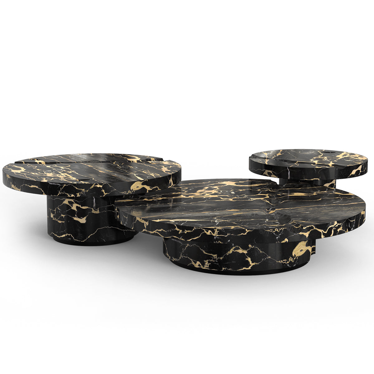 Brass Glass Gold Sculptural Form Coffee Table