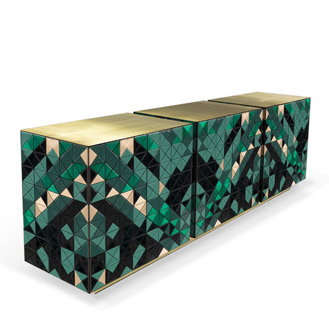 Anodized Metal Sideboard Cabinet