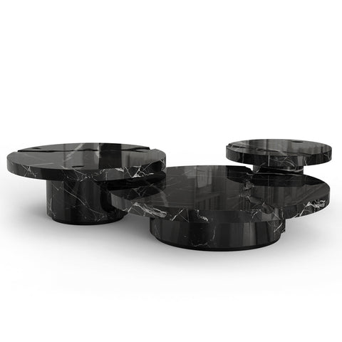 Brass Glass Gold Sculptural Form Coffee Table