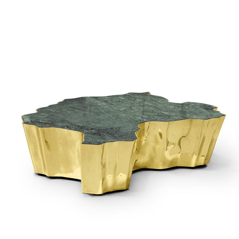 Brass Sculptural Form Coffee Table