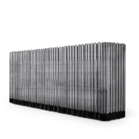 Brass Hidden Storage Sculptural Form Sideboard