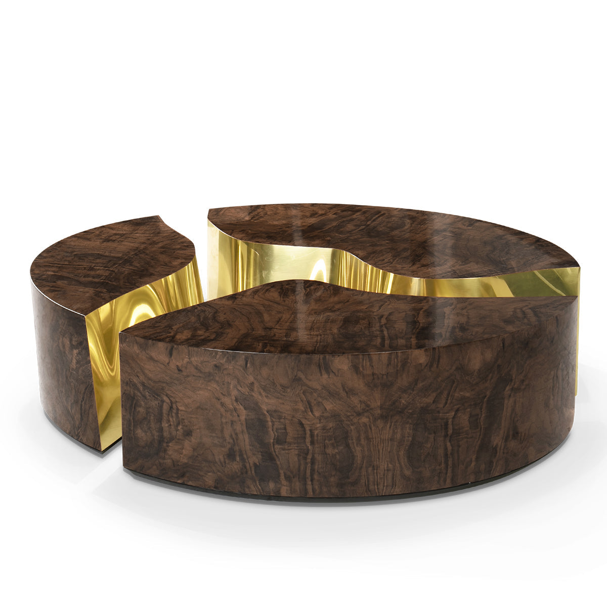 Brass Sculptural Form Dining Table