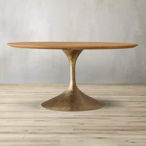 Aero Wood Round Dining Table