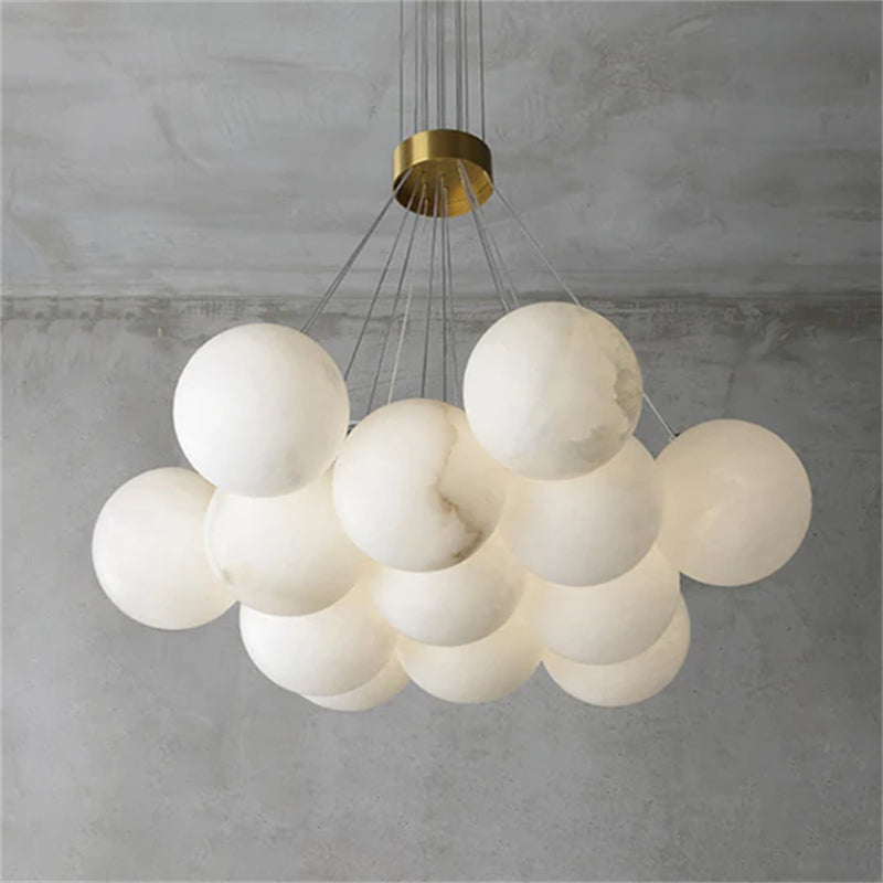 Mancy Modern Creative Alabaster  ball chandelier